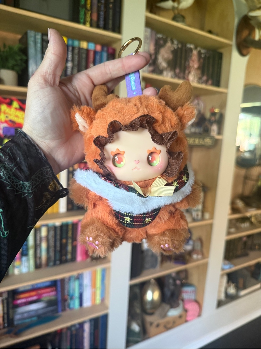Lovely Emma Cute Deer Plush Keychain - Orange Brown Fur